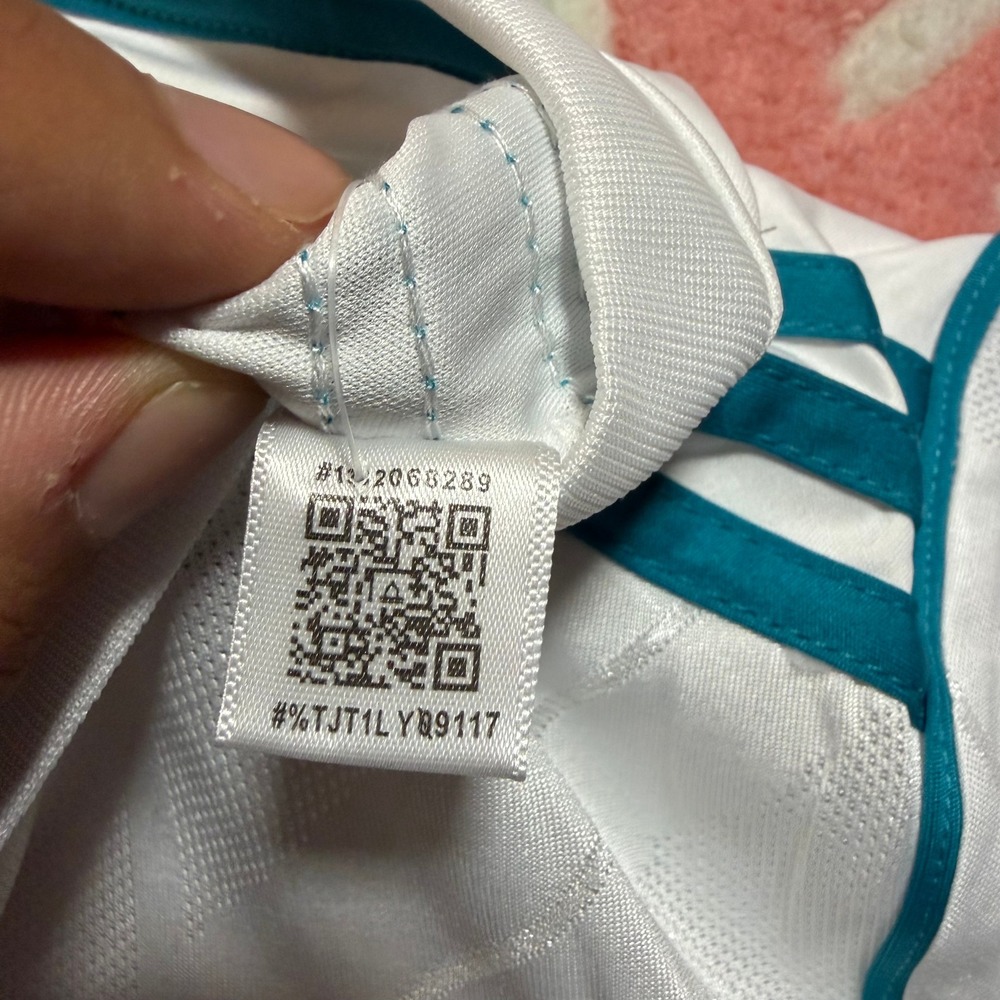 Adidas Real Madrid 2018 UCL Final Kyiv Ronaldo 7 Jersey White Mens Medium - Picture 9 of 11